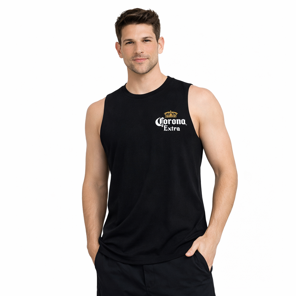Corona Summer Surf Cotton Muscle Tee