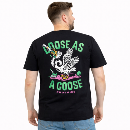 Frothies Loose Goose Tee Black
