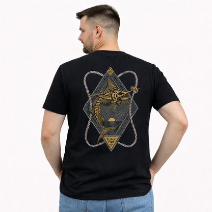 Cotton Fishing shirt - Blackfish Tins & Fins Fishing Club