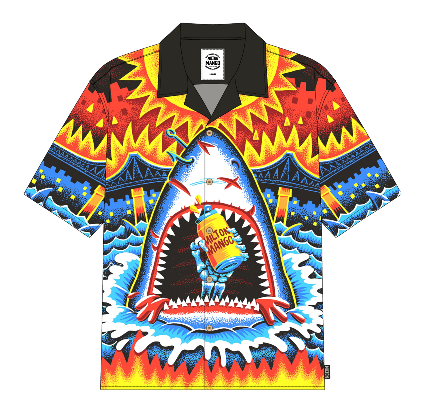 Milton Mango Jaws Button Up Shirt