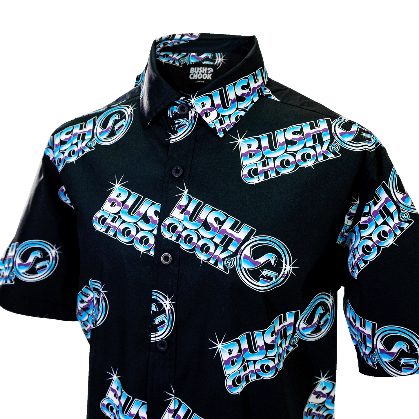 Bush Chook Chrome Chook Button-up Shirt