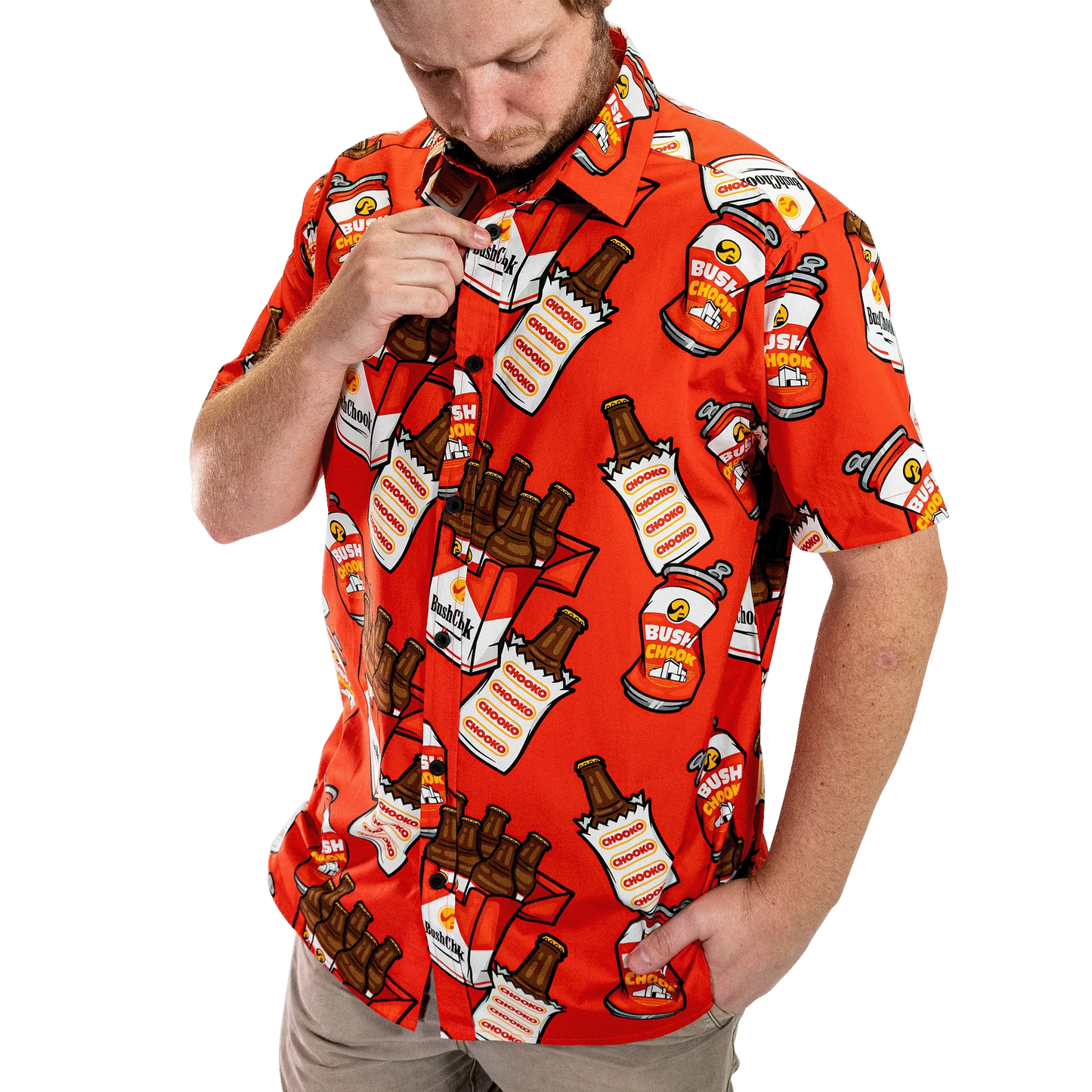 Bush Chook Smoko Button-up