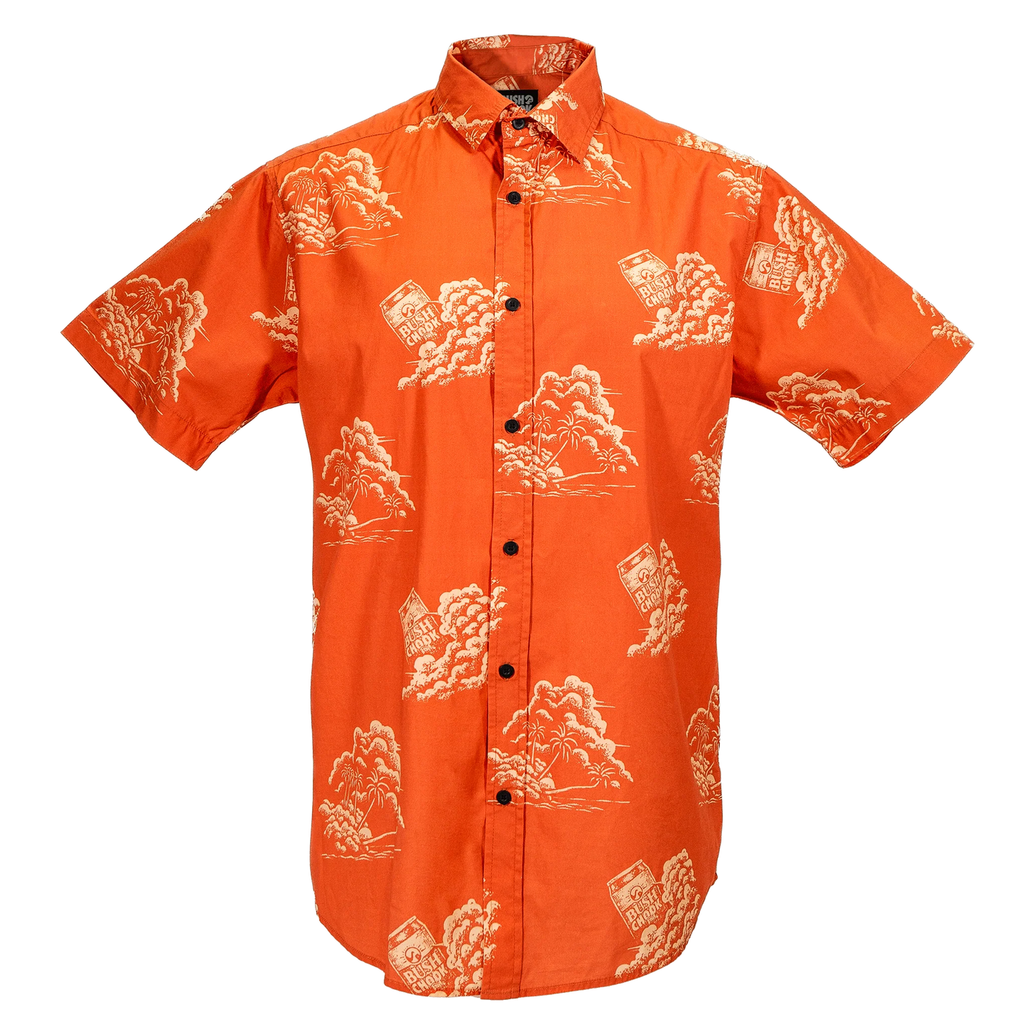 Bush Chook Terracotta Sunset Button-up