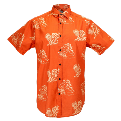 Bush Chook Terracotta Sunset Button-up