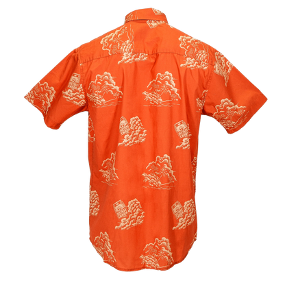 Bush Chook Terracotta Sunset Button-up