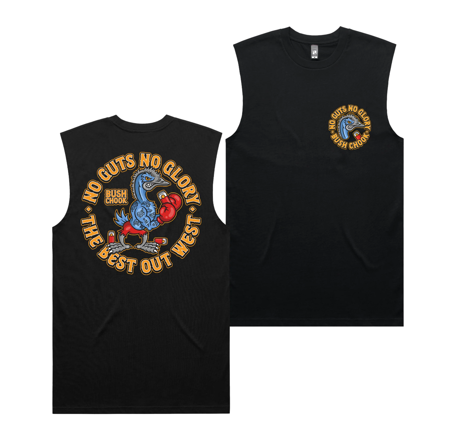 Bushchook Glory Muscle Tee Black