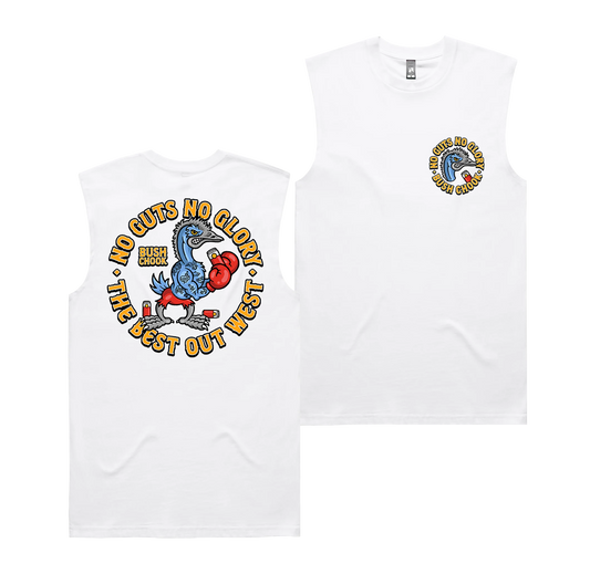 Bushchook Glory Muscle Tee White