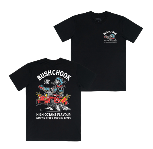 Bush Chook High Octane Tee Black