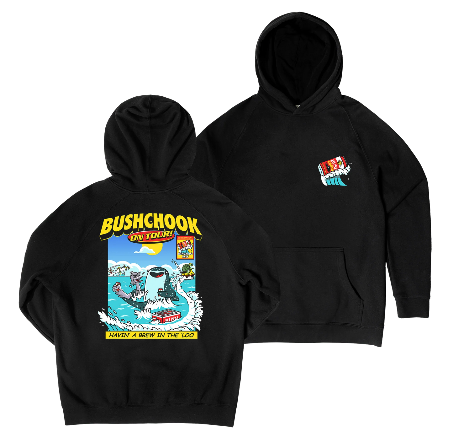 Bush Chook Chooks On Tour: Ningaloo Hoodie Black