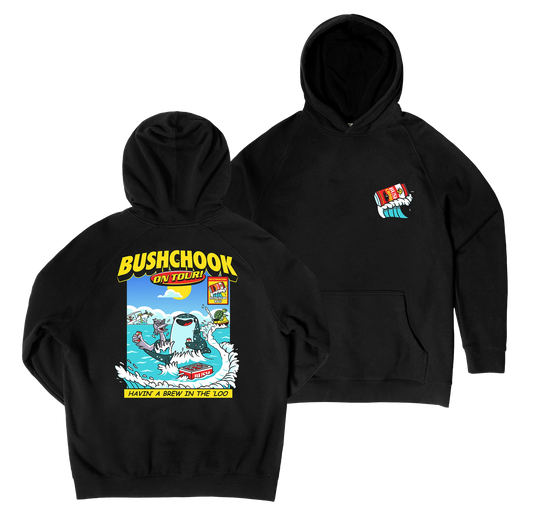 Bush Chook Chooks On Tour: Ningaloo Hoodie Black