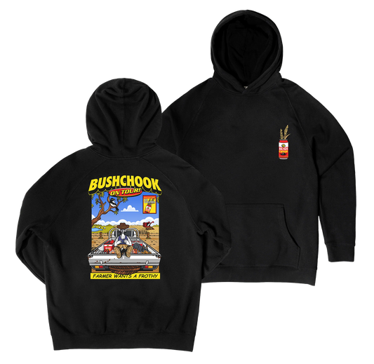 Bush Chook Chooks On Tour: Wheatbelt Hoodie Black