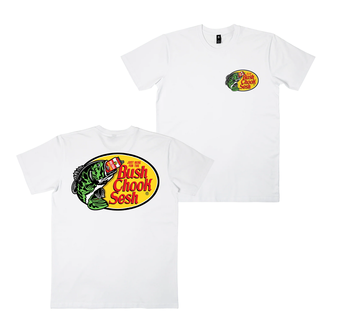 Bush Chook Bush Pro Tee White