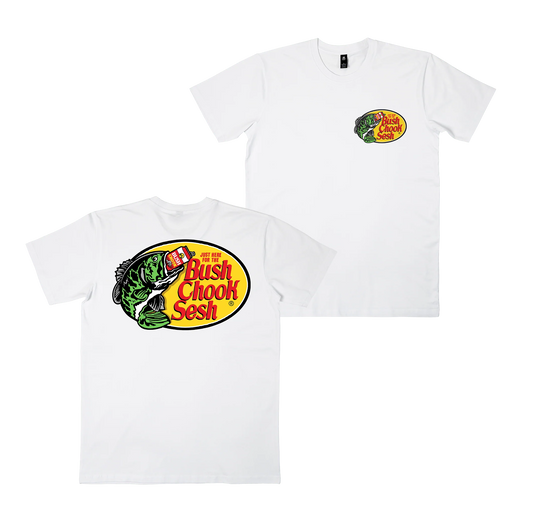 Bush Chook Bush Pro Tee White