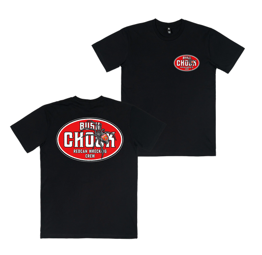 Bush Chook Redback Wreckers Tee Black