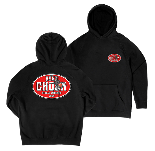 Bush Chook Redback Wreckers Hoodie Black