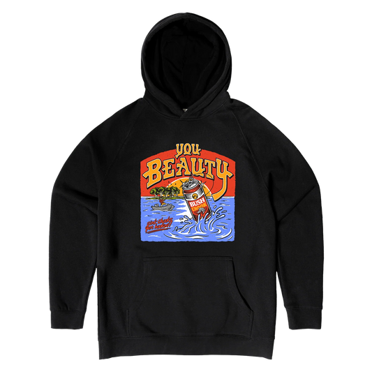 Bush Chook You Beauty Hoodie Black