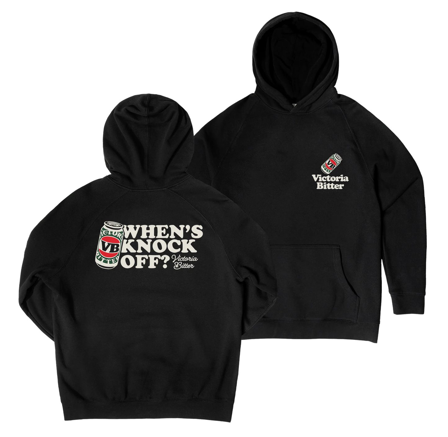 Victor Bravo’s When's Knock Off? Hoodie Black