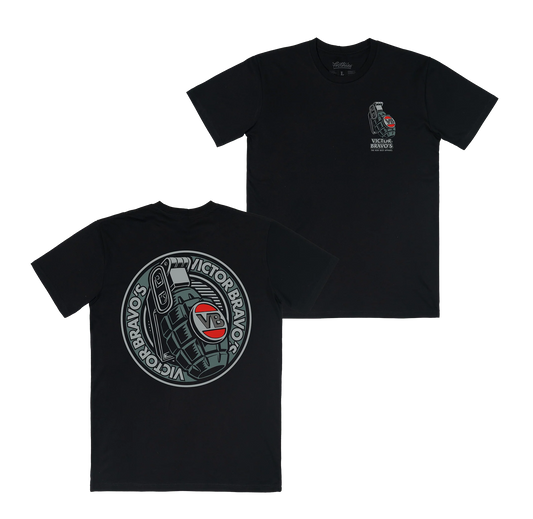 Victor Bravo’s Badge Greenade 2 Tee Black