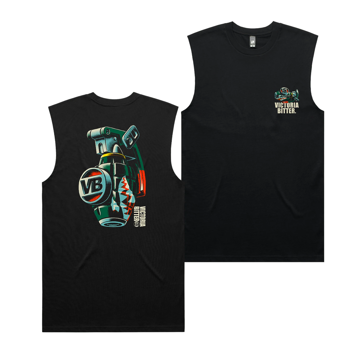 Victor Bravo’s Greenade Finale Muscle Tee Black