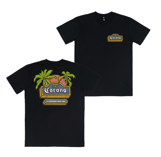 Corona Cantina Tee Black