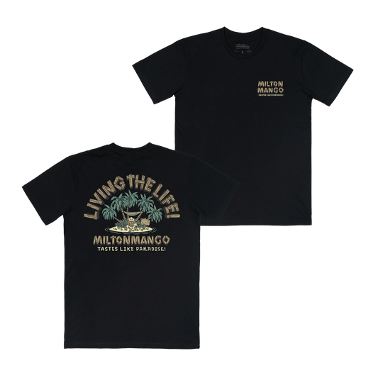 Milton Mango Living the Life Tee Black