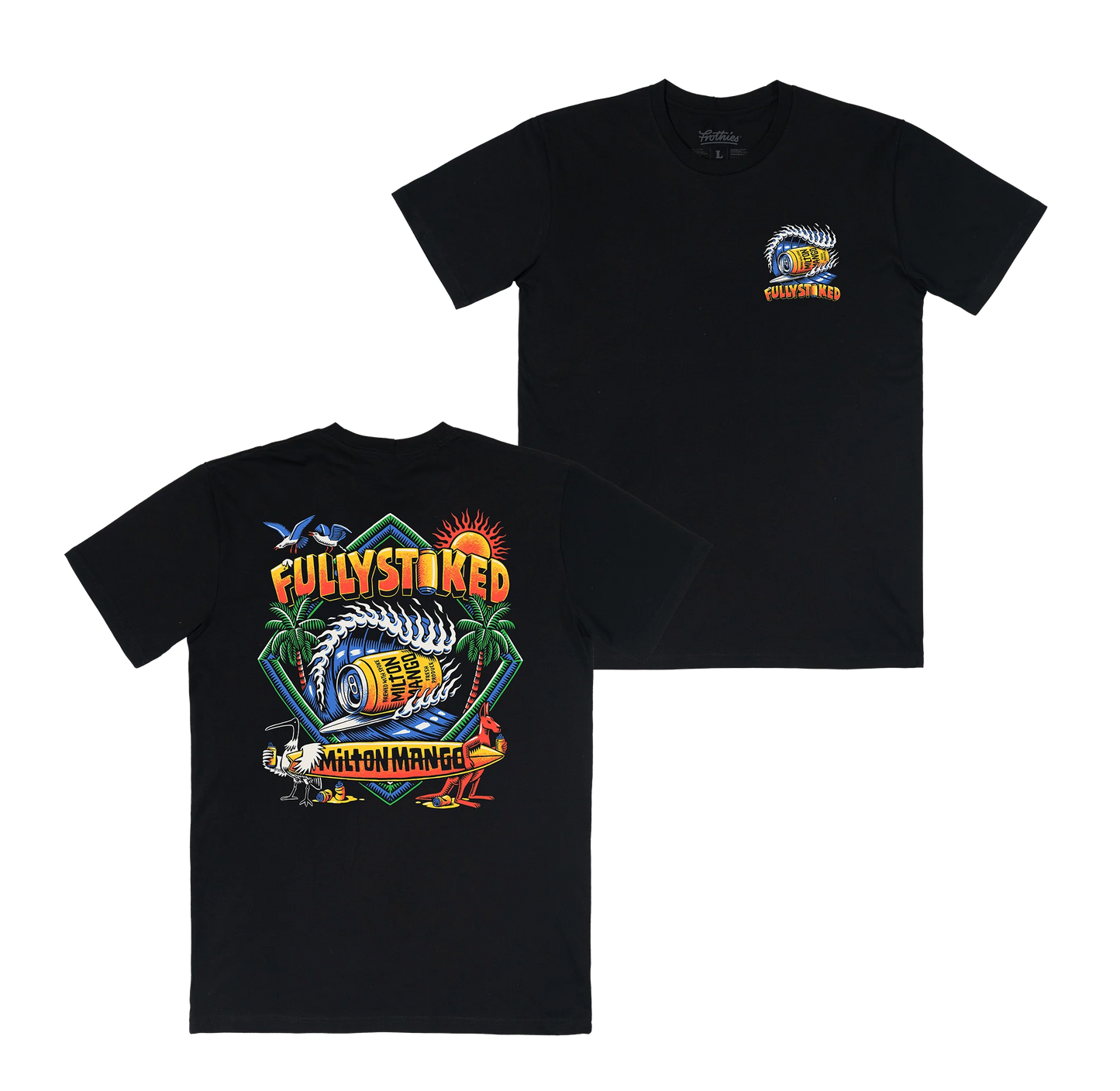 Milton Mango Fully Stoked Tee Black