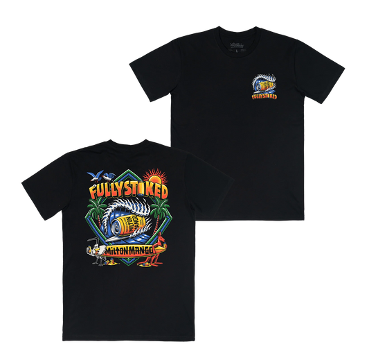 Milton Mango Fully Stoked Tee Black