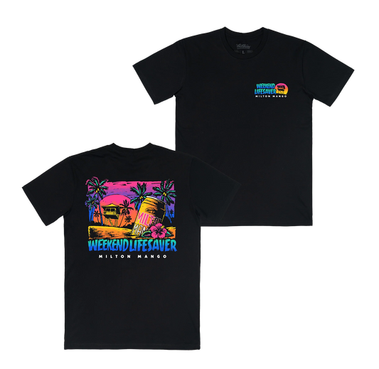Milton Mango Weekend Lifesaver Tee Black