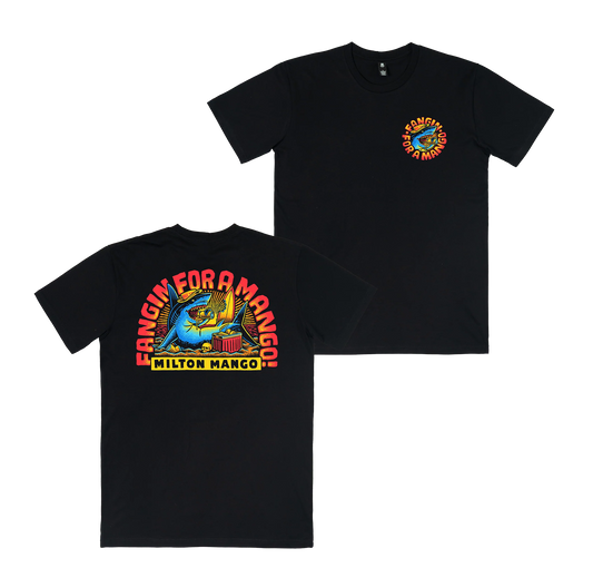 Milton Mango Fangin' 5 Tee Black