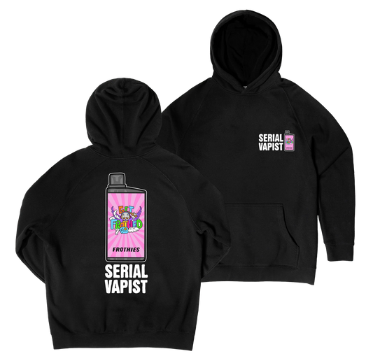 Frothies Serial Vapist Hoodie Black