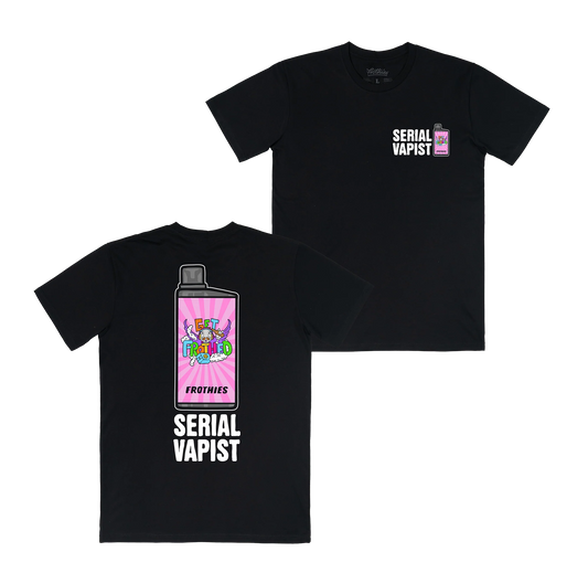 Frothies Serial Vapist Tee Black