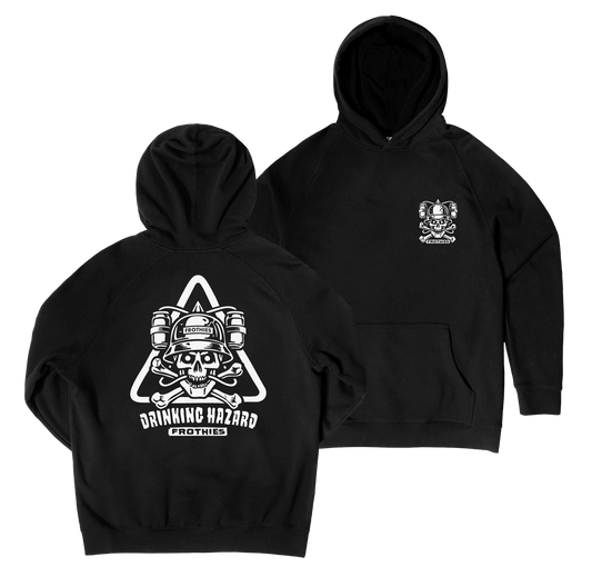 Frothies Schooner Drinking Hazard Hoodie Black