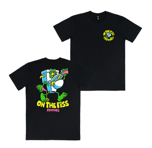Frothies On the Piss Tee Black