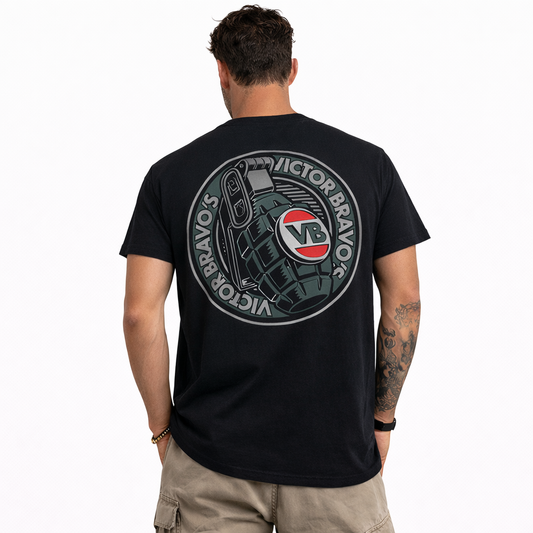 Victor Bravo’s Badge Greenade 2 Tee Black