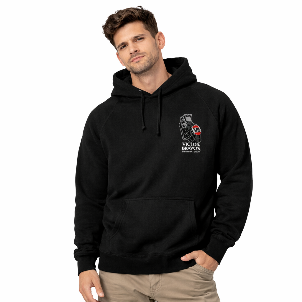 Victor Bravo’s Badge Greenade 2 Hoodie Black