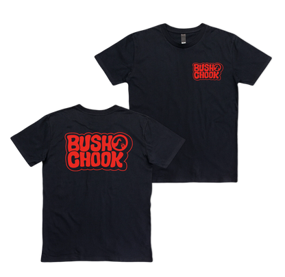 Bushchook Laxed Logo Tee Black
