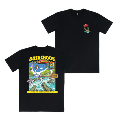 Bushchook Chooks on Tour: Cahills Crossing Tee Black