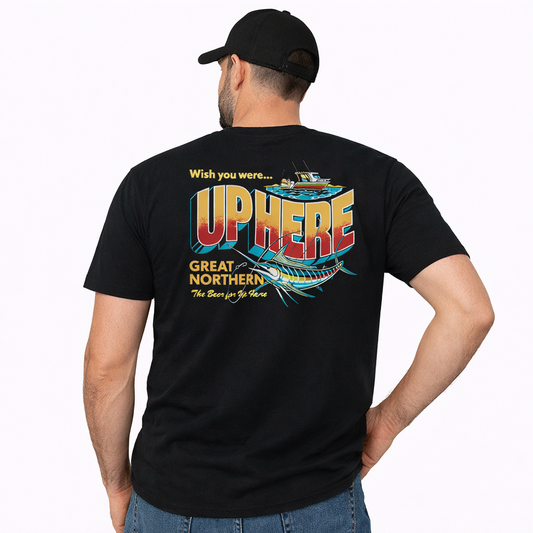 Great Northern Up Here Tee Black