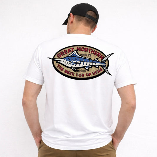 Great Northern Angler Tee White