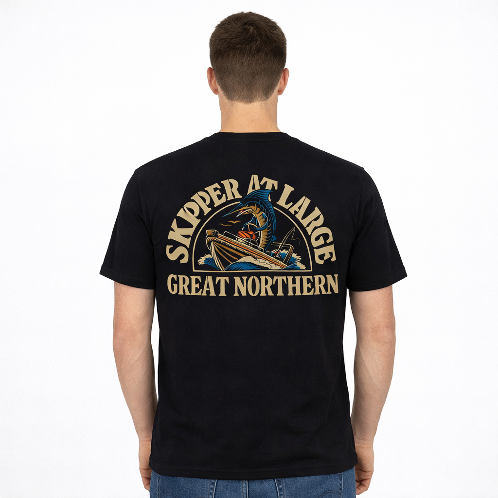 Great Northern Skipper at Large Tee Black