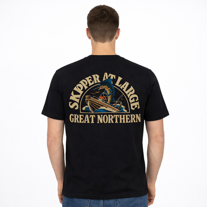 Great Northern Skipper at Large Tee Black