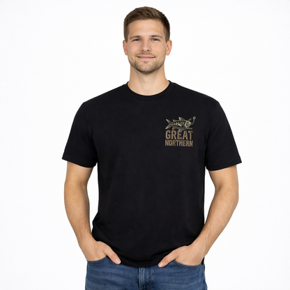 Great Northern Fish Bait Tee Black