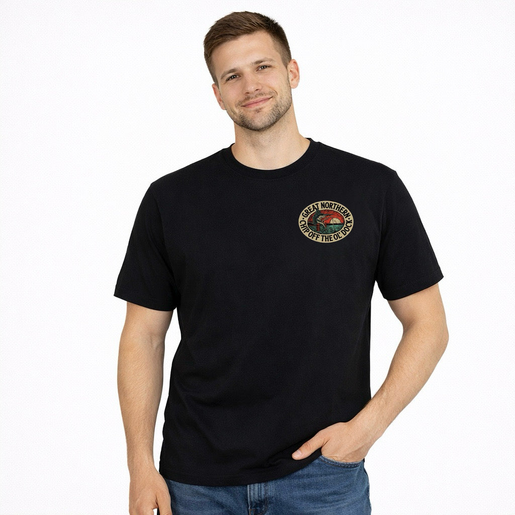 Great Northern Chip off the Dock Tee Black