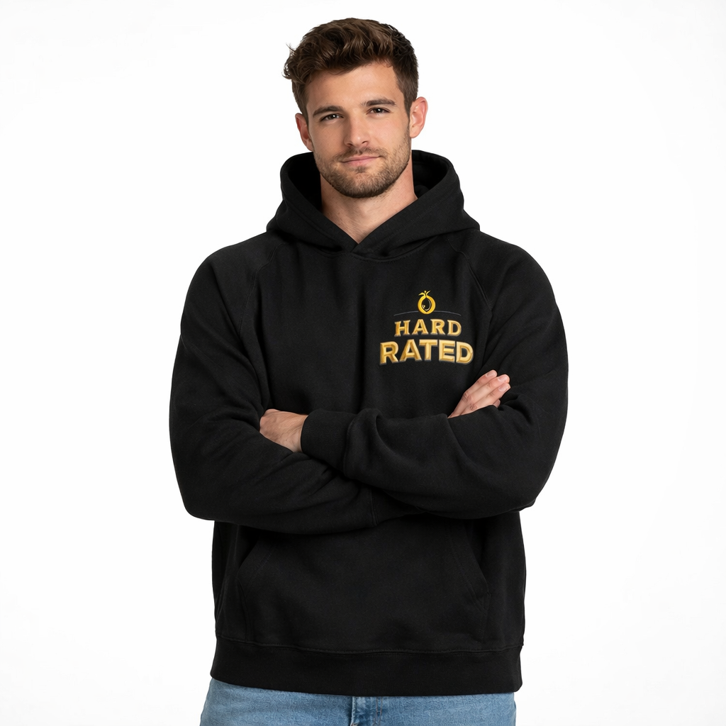 Hard Rated HR Classic Hoodie Black