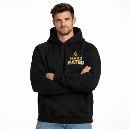 Hard Rated HR Classic Hoodie Black
