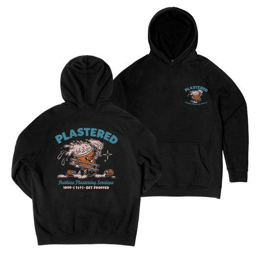 Frothies Plastered Hoodie Black