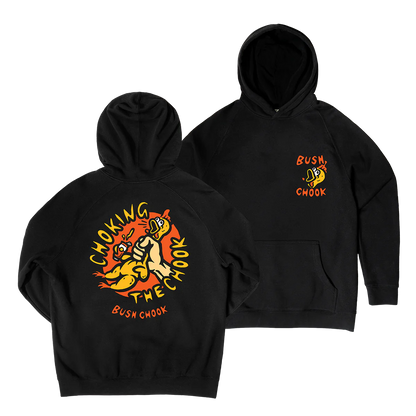 Bushchook Chokin' The Chook Hoodie Black