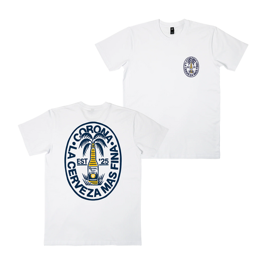 Beach Flora Tee White