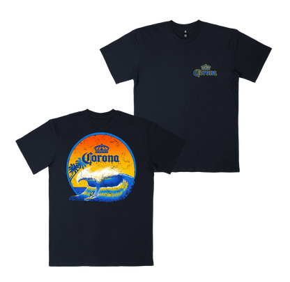 Sunset Sesh Tee Navy
