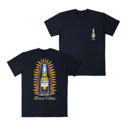 Corona Good Vibes Tee Navy